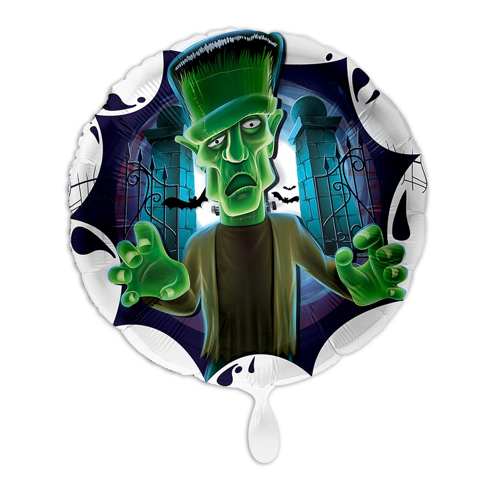 Halloween, Motiv Frankenstein, Folienballon rund Ø 34 cm Halloween, Motiv Frankenstein, Folienballon rund Ø 34 cm von Luftballon-Markt GmbH