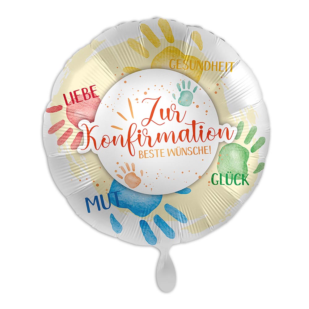 "Konfirmation", Motiv Wünsche, Heliumballon rund Ø 34 cm "Konfirmation", Motiv Wünsche, Heliumballon rund Ø 34 cm von Luftballon-Markt GmbH