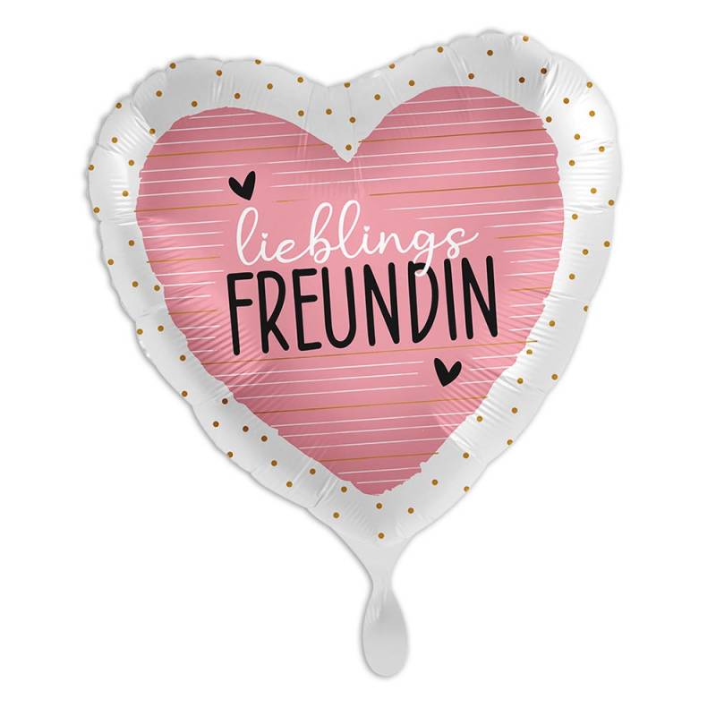 "Lieblingsfreundin", Herzförmiger Folienballon von Luftballon-Markt GmbH