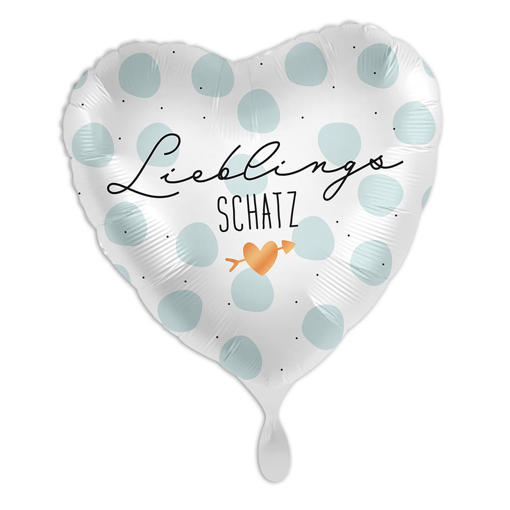 "Lieblingsschatz", Herzförmiger Folienballon von Luftballon-Markt GmbH