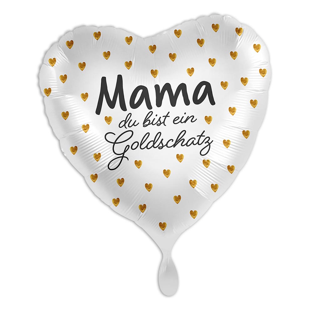 "Mama Goldschatz", Herzförmiger Heliumballon "Mama Goldschatz", Herzförmiger Heliumballon von Luftballon-Markt GmbH