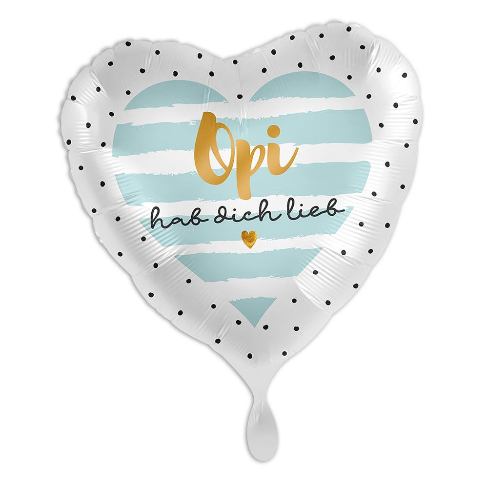 "Opi hab Dich lieb", Herzförmiger Heliumballon "Opi hab Dich lieb", Herzförmiger Heliumballon von Luftballon-Markt GmbH