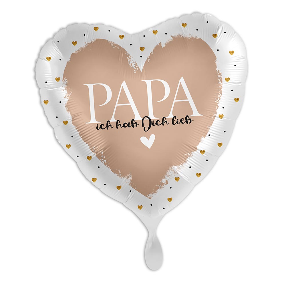 "Papa, ich hab Dich lieb", Herzförmiger Folienballon "Papa, ich hab Dich lieb", Herzförmiger Folienballon