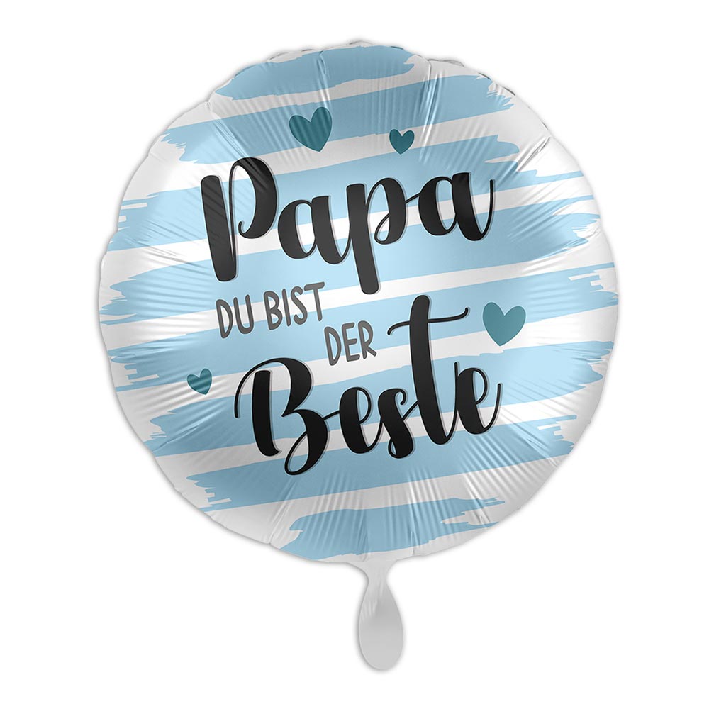 "Papa Du bist der Beste", Heliumballon rund Ø 34 cm "Papa Du bist der Beste", Heliumballon rund Ø 34 cm von Luftballon-Markt GmbH
