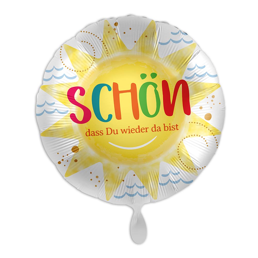 Schön dass du wieder da bist, Folienballon für Rückkehrer u. Kollegen Schön dass du wieder da bist, Folienballon für Rückkehrer u. Kollegen von Luftballon-Markt GmbH