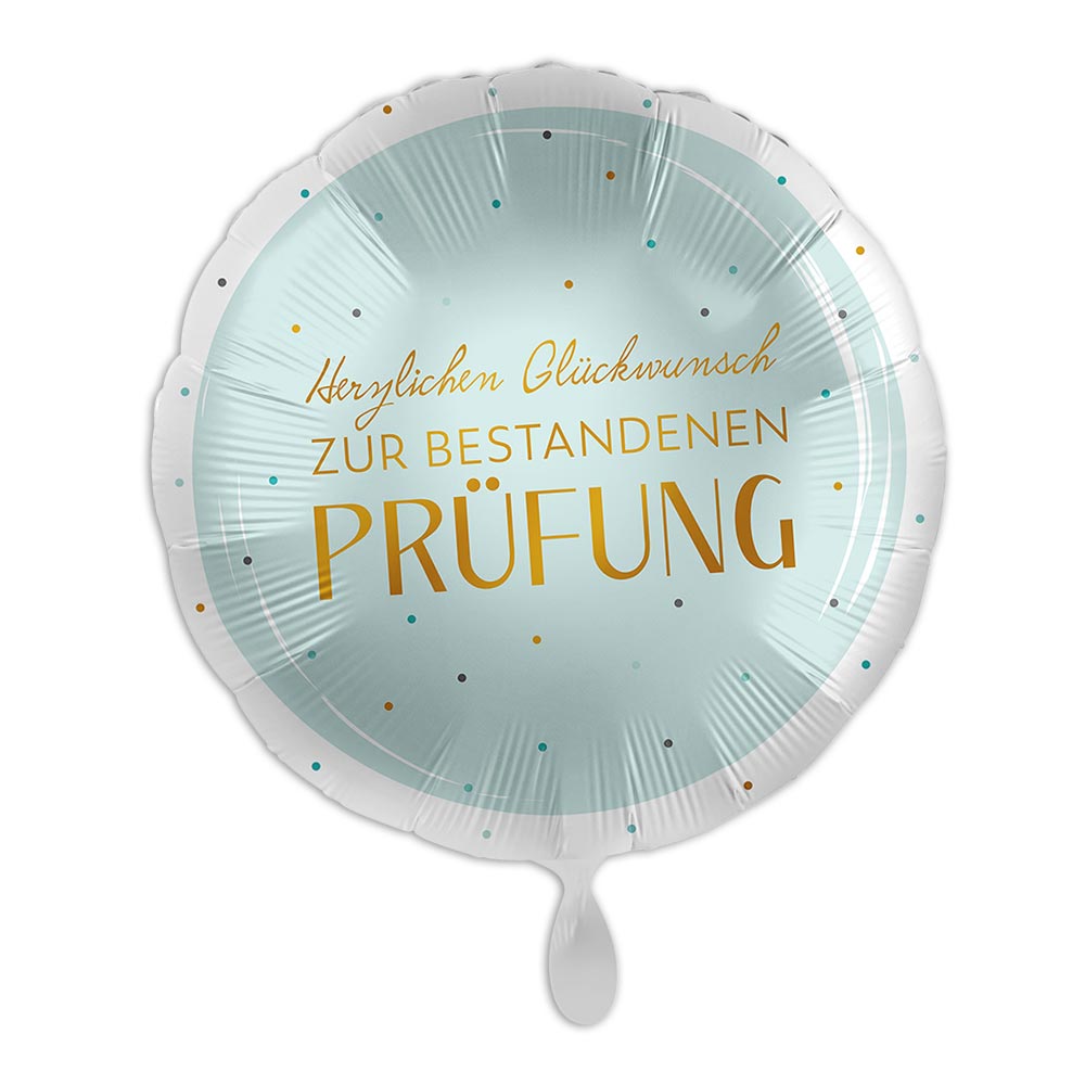 Zur bestandenen Prüfung mit Heliumballon als Geschenk gratulieren von Luftballon-Markt GmbH