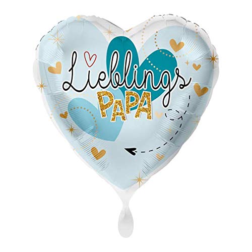 1 Folienballon Vatertag Lieblingspapa Birthday Herz blau weiß ca 43 cm ungefüllt Ballongas geeignet 1 Folienballon Vatertag Lieblingspapa Birthday Herz blau weiß ca 43 cm ungefüllt Ballongas geeignet von Party Factory