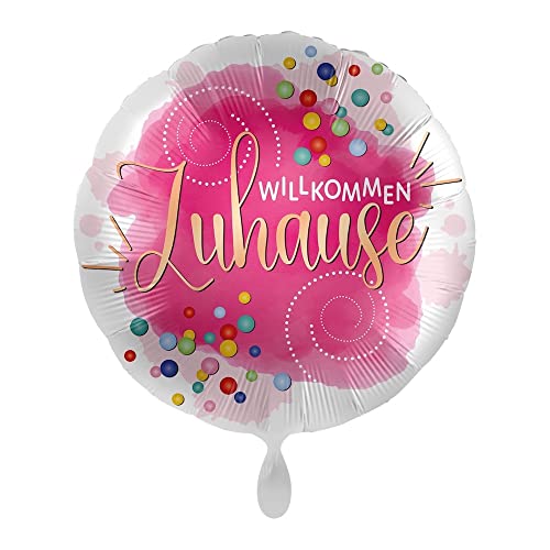 Luftballon-Markt 1 Folienballon Willkommen Zuhause Welcome Ballon rund Satin bunt pink 43 cm ungefüllt Ballongas geeignet Luftballon-Markt 1 Folienballon Willkommen Zuhause Welcome Ballon rund Satin bunt pink 43 cm ungefüllt Ballongas geeignet von Kindpack