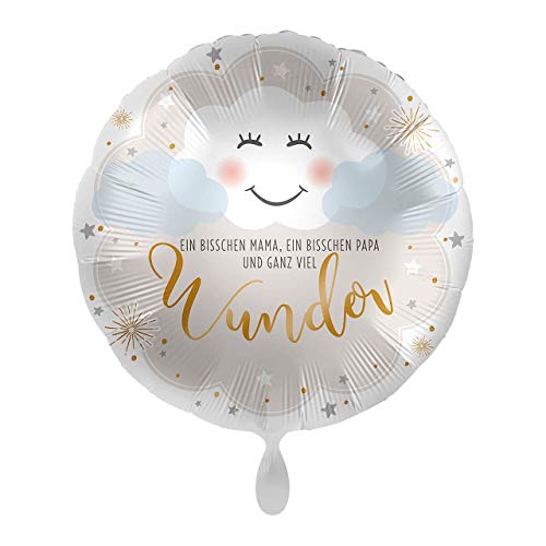 1 Folienballon Geburt Mädchen Junge Herz Ein bisschen Mama, ein bisschen Papa und ganz viel Wunder weiß bunt 43 cm ungefüllt Ballongas geeignet 1 Folienballon Geburt Mädchen Junge Herz Ein bisschen Mama, ein bisschen Papa und ganz viel Wunder weiß bunt 43 cm ungefüllt Ballongas geeignet von Luftballonmarkt