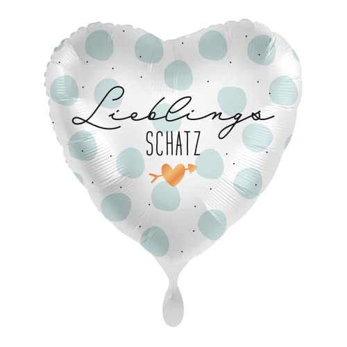 1 Folienballon LieblingsSCHATZ Herz weiß mint rosegold ca 43 cm ungefüllt Ballongas geeignet 1 Folienballon LieblingsSCHATZ Herz weiß mint rosegold ca 43 cm ungefüllt Ballongas geeignet von Luftballonmarkt