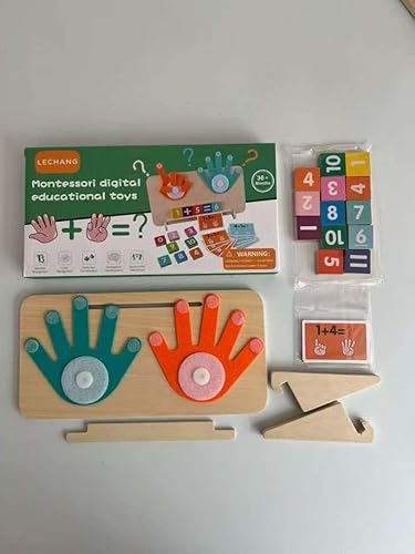 Bildungsspiel für Vorschulkinder (2-4 Jahre) : Handhabbares mathematisches Material mit Bildungswert, Zählwürfel sowie EIN Montessori-Spiel für Jungen und Mädchen – Bildungskarten von Luiittirys