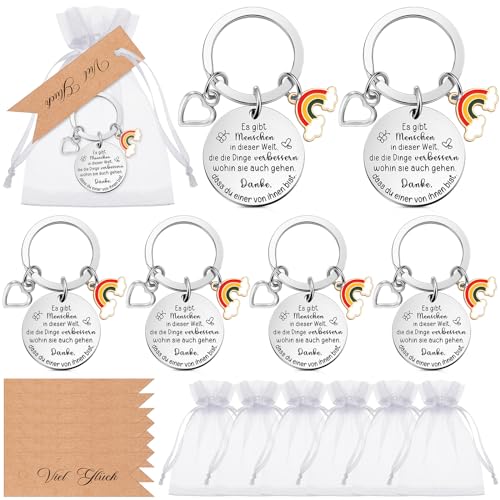 Luinabio 6 Sets Danke Geschenke für Kollegen Danke Erzieher Schlüsselanhänger Viel Glück Geschenkanhänger Organzasäckchen Abschiedsgeschenke Lehrer Luinabio 6 Sets Danke Geschenke für Kollegen Danke Erzieher Schlüsselanhänger Viel Glück Geschenkanhänger Organzasäckchen Abschiedsgeschenke Lehrer von Luinabio