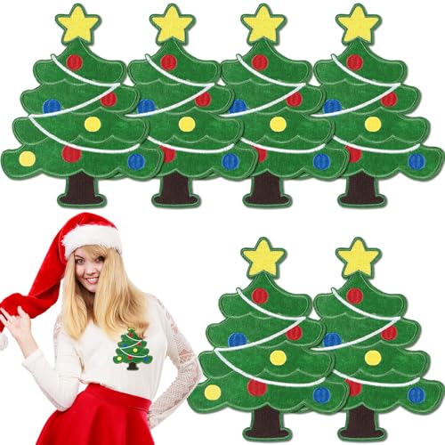 Luinabio 6 Stück 17,8 cm großer Weihnachts-Bügelaufnäher Weihnachtsbaum Aufnäher Applikationen Stickerei Patches Bulk Handwerk Kleidung Jeans Hut Pullover Jacke Tasche Zubehör DIY Luinabio 6 Stück 17,8 cm großer Weihnachts-Bügelaufnäher Weihnachtsbaum Aufnäher Applikationen Stickerei Patches Bulk Handwerk Kleidung Jeans Hut Pullover Jacke Tasche Zubehör DIY von Luinabio