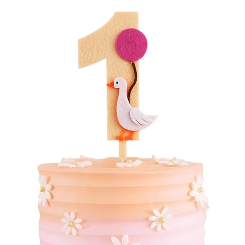 Lukinuo Tortenaufsatz mit der Zahl 1 "Silly Goose First Birthday", eine alberne Gans-Party-Dekoration, 1. Geburtstag Lukinuo Tortenaufsatz mit der Zahl 1 "Silly Goose First Birthday", eine alberne Gans-Party-Dekoration, 1. Geburtstag von Lukinuo