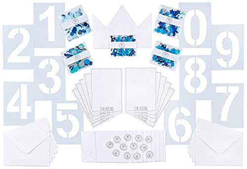 Lulubug Einladungskarten Kindergeburtstag zum Selber Basteln, 10er Karten Set inkl Umschlag und Sticker, Grußkarten für Geburtstageinladungen, Jungen Lulubug Einladungskarten Kindergeburtstag zum Selber Basteln, 10er Karten Set inkl Umschlag und Sticker, Grußkarten für Geburtstageinladungen, Jungen von Lulubug