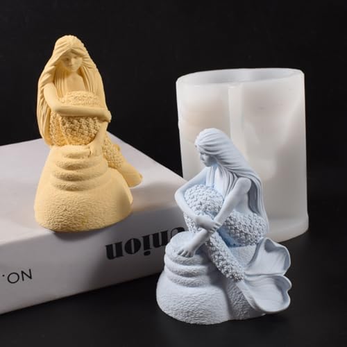 1PC Silikon Kerzengießform, 3D Meerjungfrau Form, Kerzenform Zum Gießen, Kerzen Formen Silikon, Gussformen Für Gips, Für Handwerk Ornamente, Duftkerze, Handgemachte Seife, Silikonharz-Form 1PC Silikon Kerzengießform, 3D Meerjungfrau Form, Kerzenform Zum Gießen, Kerzen Formen Silikon, Gussformen Für Gips, Für Handwerk Ornamente, Duftkerze, Handgemachte Seife, Silikonharz-Form von Lulullaby