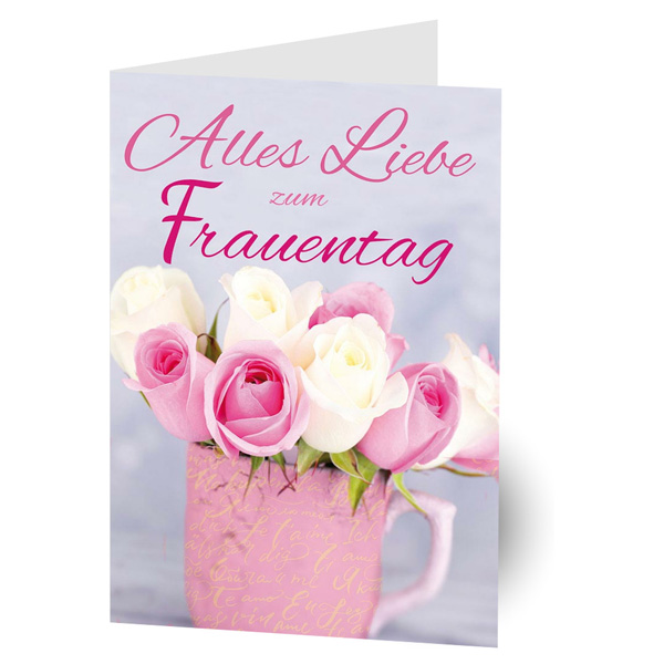 "Alles Liebe zum Frauentag" Glückwunschkarte inkl. Umschlag von Luma