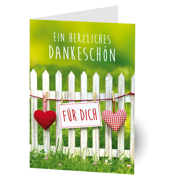 "Ein herzliches Dankeschön für dich", Grußkarte inkl. Umschlag "Ein herzliches Dankeschön für dich", Grußkarte inkl. Umschlag von Luma