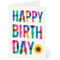 LUMA Geburtstagskarte Happy Birthday LU DINA4 06 DIN A4, 1 St. von Luma