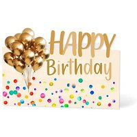 LUMA Geburtstagskarte Happy Birthday bunt von Luma