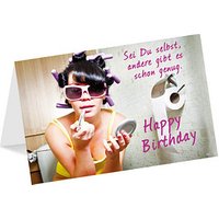 LUMA Geburtstagskarte Humor "sei du selbst" DIN B6 von Luma