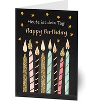 LUMA Geburtstagskarte Kerzen LU 2902 DIN A6, 1 St. von Luma