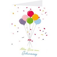 LUMA Geburtstagskarte Luftballon DIN B6 von Luma