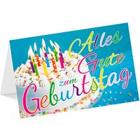 LUMA Geburtstagskarte Torte bunt DIN B6 von Luma