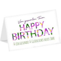 LUMA Geburtstagskarte Vom gesamten Team DIN B6, 1 St. von Luma