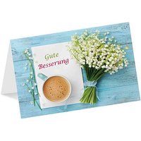 LUMA Genesungskarte Kaffeetasse DIN B6 von Luma