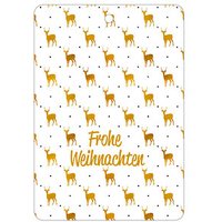 LUMA Geschenkanhänger mehrfarbig Frohe Weihnachten mit goldenen Hirschen LUMA Geschenkanhänger mehrfarbig Frohe Weihnachten mit goldenen Hirschen von Luma