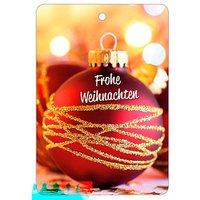 LUMA Geschenkanhänger mehrfarbig Frohe Weihnachten mit rote Kugel, 10 St. LUMA Geschenkanhänger mehrfarbig Frohe Weihnachten mit rote Kugel, 10 St. von Luma