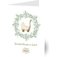 LUMA Glückwunschkarte Geburt und Taufe LU DINA4 13 DIN A4, 1 St. von Luma