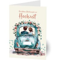 LUMA Glückwunschkarte Hochzeit LU DINA4 14 DIN A4, 1 St. von Luma