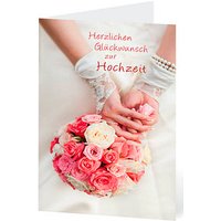 LUMA Glückwunschkarte Hochzeit Rosenstrauß DIN B6 von Luma