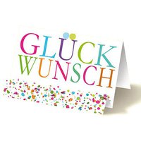 LUMA Glückwunschkarte Konfetti DIN B6 von Luma