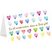 LUMA Grußkarte Es ist wunderschön, dass es Dich gibt. DIN B6, 1 St. von Luma