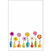 LUMA Motivpapier Blumen Motiv DIN A4 100 g/qm 50 Blatt von Luma