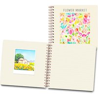 LUMA Notizbuch Polaroid Flower Market ca. DIN A5 punktraster, mehrfarbig Hardcover 100 Seiten von Luma