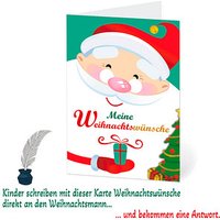 LUMA Weihnachtskarte Wünsche an den Weihnachtsmann DIN B6 von Luma
