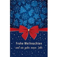LUMA Weihnachtskarte rote Schleife DIN B6 von Luma
