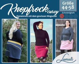 Knopfrock curvy 44 - 58 von Lumali