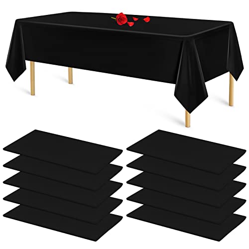 10 Packungen Tischdecke Schwarz Tischdecke Einweg Tischdecke Plastik Papiertischdecke Tischdecke Rechteckig für Hochzeitsdeko, Geburtstagsfeier, Babypartys, Empfang,Hochzeitsdeko Tisch 10 Packungen Tischdecke Schwarz Tischdecke Einweg Tischdecke Plastik Papiertischdecke Tischdecke Rechteckig für Hochzeitsdeko, Geburtstagsfeier, Babypartys, Empfang,Hochzeitsdeko Tisch von Lumaycens