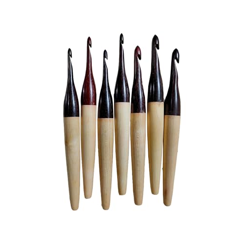 Lumberkart Rosenholz & Ahorn Häkelnadeln Set - 7-teilig, Größe - 4 mm bis 10 mm ergonomisches Strick- und Häkelnadel-Set für Anfänger und Profis - langlebige & vielseitige ergonomische Häkelnadeln Lumberkart Rosenholz & Ahorn Häkelnadeln Set - 7-teilig, Größe - 4 mm bis 10 mm ergonomisches Strick- und Häkelnadel-Set für Anfänger und Profis - langlebige & vielseitige ergonomische Häkelnadeln von Lumberkart
