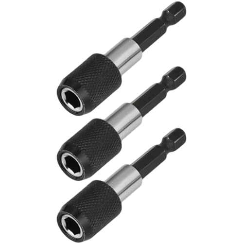Lumi Zenva 3 Stück Schnellwechsel Bithalter 1/4'' 60mm Hochwertiger Magnetbithalter für Präzisionsarbeiten mit Akkuschrauber und Bohrmaschine Kompatibel mit Bosch Makita DeWalt Lumi Zenva 3 Stück Schnellwechsel Bithalter 1/4'' 60mm Hochwertiger Magnetbithalter für Präzisionsarbeiten mit Akkuschrauber und Bohrmaschine Kompatibel mit Bosch Makita DeWalt von Lumi Zenva