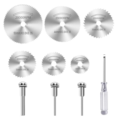 Lumi Zenva HSS Kreissägeblätter für Dremel Multifunktionswerkzeuge,Kreissägeblätter Set 6 Stück, Kompatibel mit Multifunktionswerkzeugen, Ideal für Holz-, Kunststoff- und Metallbearbeitung Lumi Zenva HSS Kreissägeblätter für Dremel Multifunktionswerkzeuge,Kreissägeblätter Set 6 Stück, Kompatibel mit Multifunktionswerkzeugen, Ideal für Holz-, Kunststoff- und Metallbearbeitung von Lumi Zenva