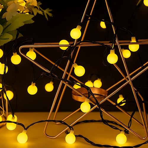 Lumiled Solar Lichterkette Außen milchig Globe 16m 100x LED Mattweiß Kugeln Solarlichterkette Warmweiß 2700K Aussen Wasserdicht IP44 Solarlampe für Garten Terrasse Balkon Outdoor Weihnachten Deko Lumiled Solar Lichterkette Außen milchig Globe 16m 100x LED Mattweiß Kugeln Solarlichterkette Warmweiß 2700K Aussen Wasserdicht IP44 Solarlampe für Garten Terrasse Balkon Outdoor Weihnachten Deko von Lumiled