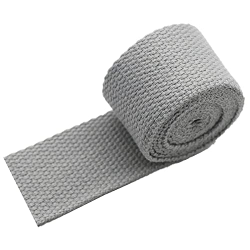 LuminaCreek 20 mm, 25 mm, 38 mm, 50 mm, Polstergurte aus Baumwoll-Canvas(Grey,20mm x 10Yards) von LuminaCreek