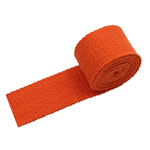 LuminaCreek 20 mm, 25 mm, 38 mm, 50 mm, Polstergurte aus Baumwoll-Canvas(Orange,25mm x 10Yards) von LuminaCreek