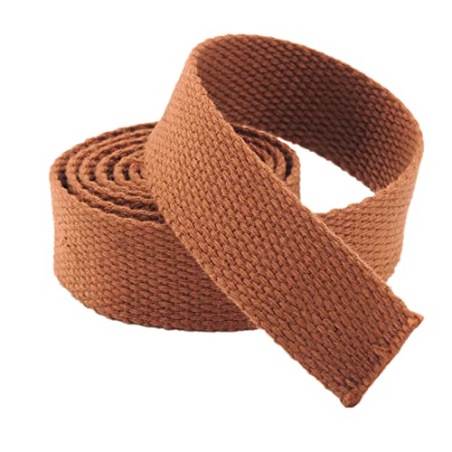 LuminaCreek 20 mm, 25 mm, 38 mm, 50 mm breites Baumwollgurtband, 10 Yards/Lot(Brown,50 mm) von LuminaCreek